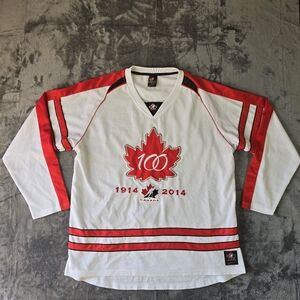 Team Canada Anniversary Stitched Jersey 100 Years Size XL Hockey Sogo 2014